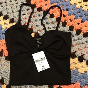 Black Forever 21 Crop Top